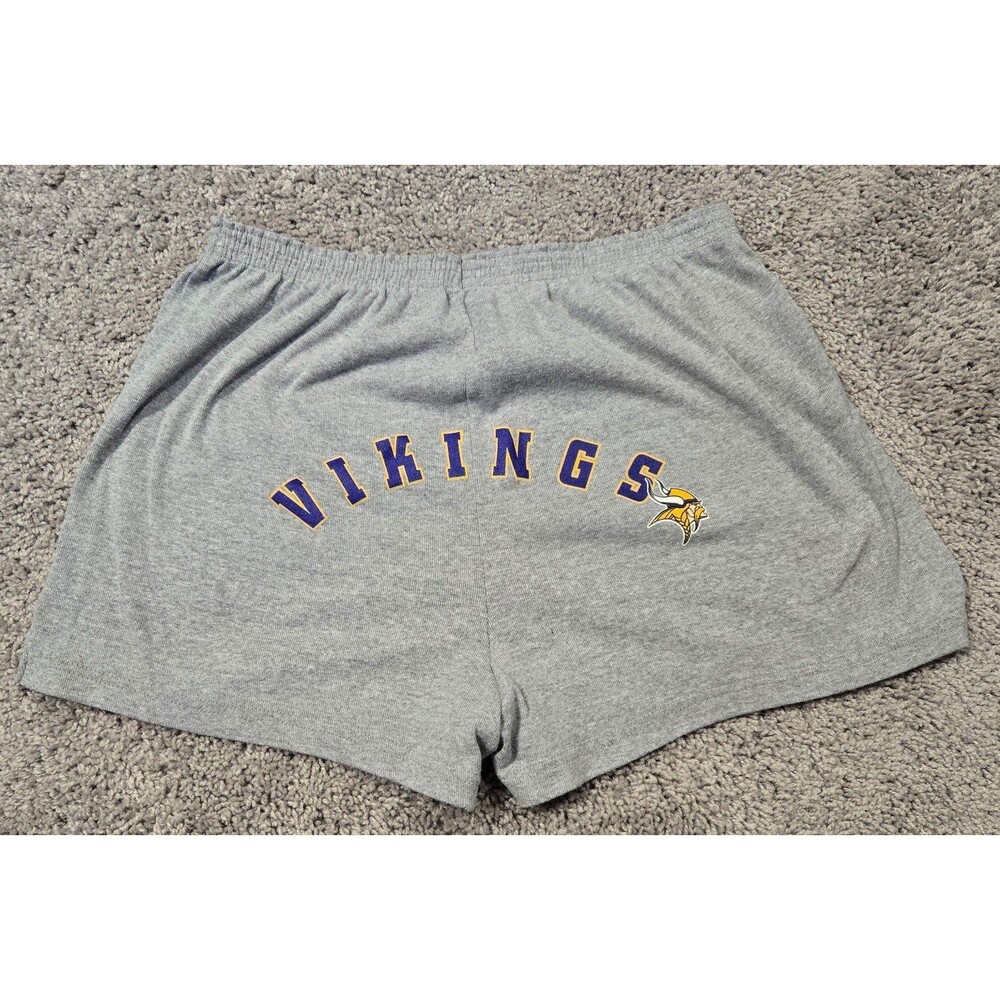 NFL Minnesota Vikings Athletic Cotton shorts Vikings Booty Gray size Large - Picture 2 of 6